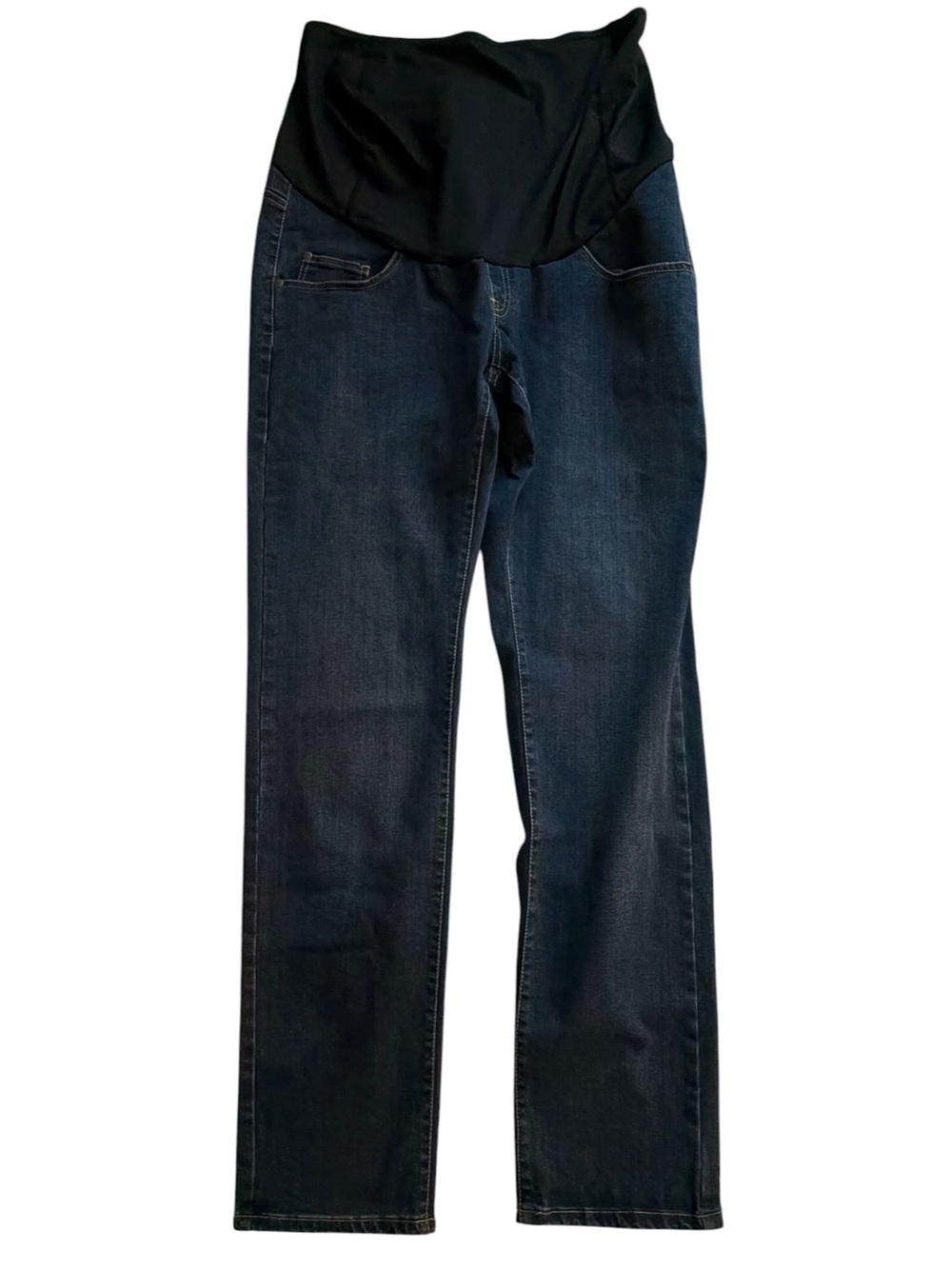 Dark Wash Straight Leg Maternity Jeans!